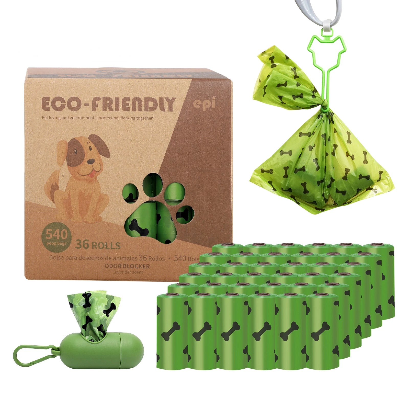 Eco Friendly Poop Bags, Set